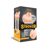 Zolo Clear Girlfriend Masturbator Dual-Density Stroker Clear Strokers - Manual
